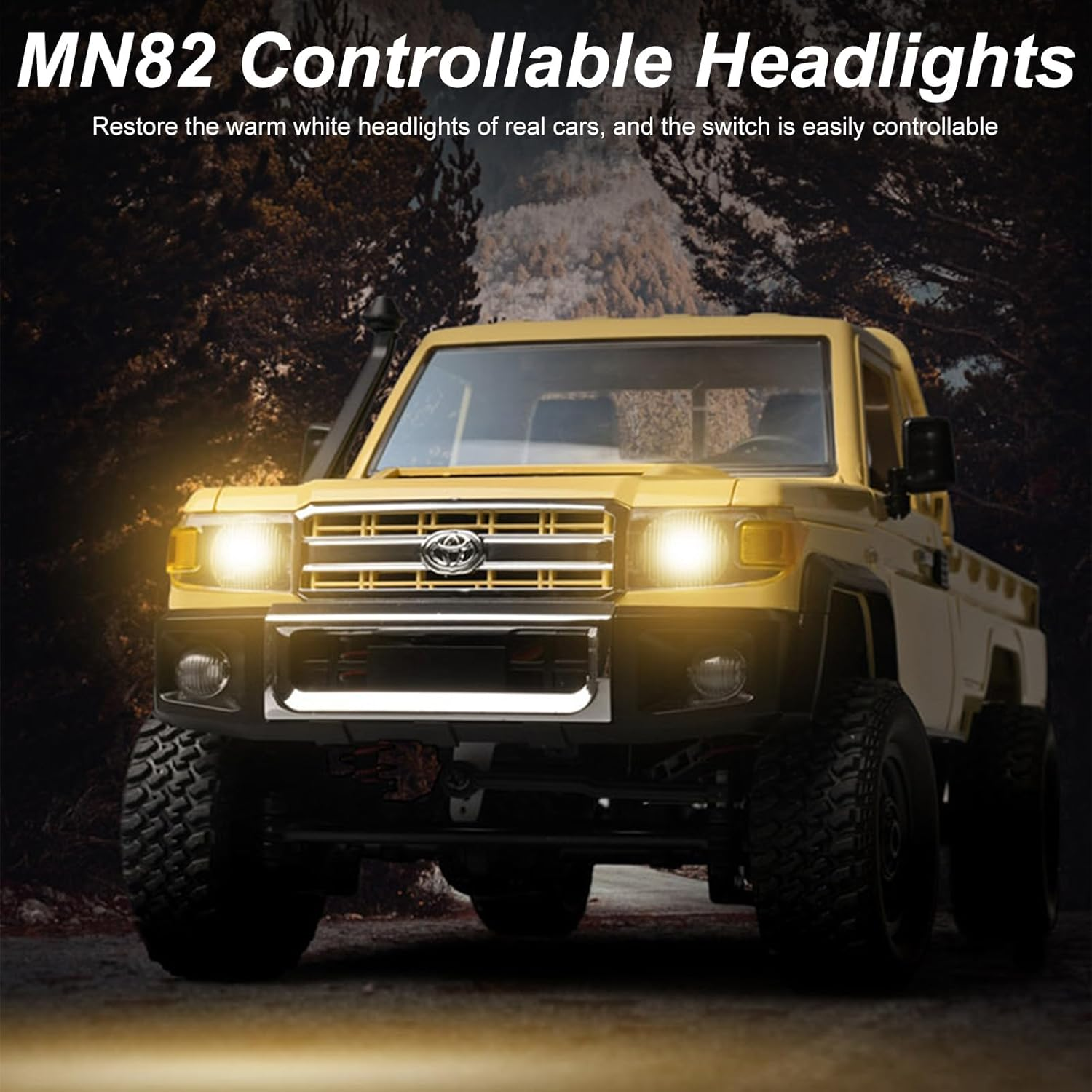 RC Rock Crawler RC Truck, 4X4 LC79 Off-Road Remote Control Car,1/12 Scale with 2.4Ghz,280 Brushed Motor,Proportional Throttle Steering,Rtr All-Terrain Hobby Toy for Adults (Red 1Battery) - Red 2Battery image number 6