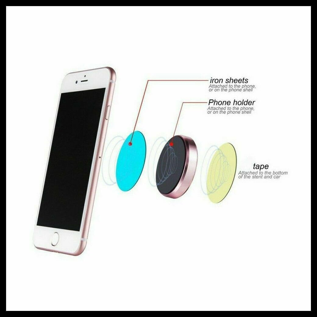 AIMALL Universal Magnetic Dashboard Mobile Phone Holder, 1.3 Inch Diameter, Strong Magnet Car Mount, Secure & Stable, Compatible with All Smartphones, Easy Installation - Black *1 image number 7