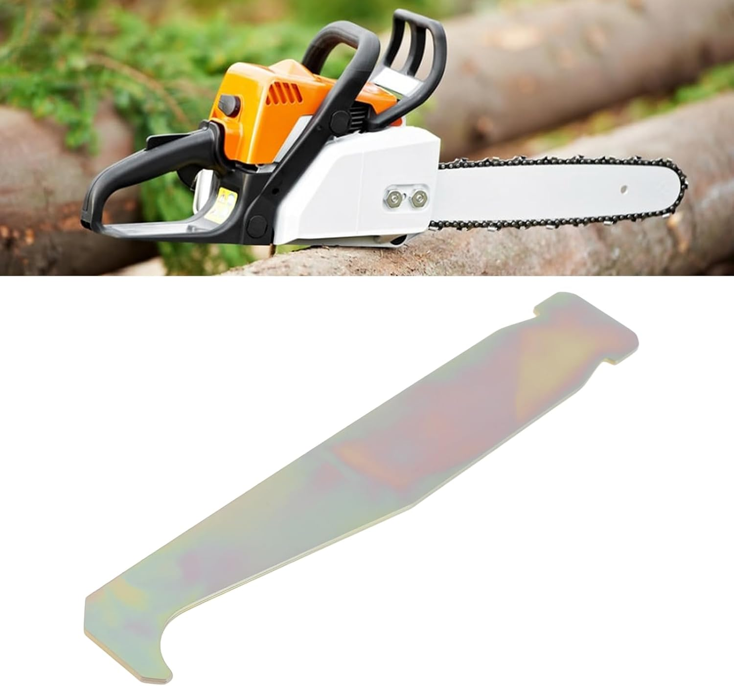4Pcs Bar Groove Cleaner Chain Saw Cleaning Tool for Lawn Mower Chainsaw Snow Blower 10X1.5Cm image number 5