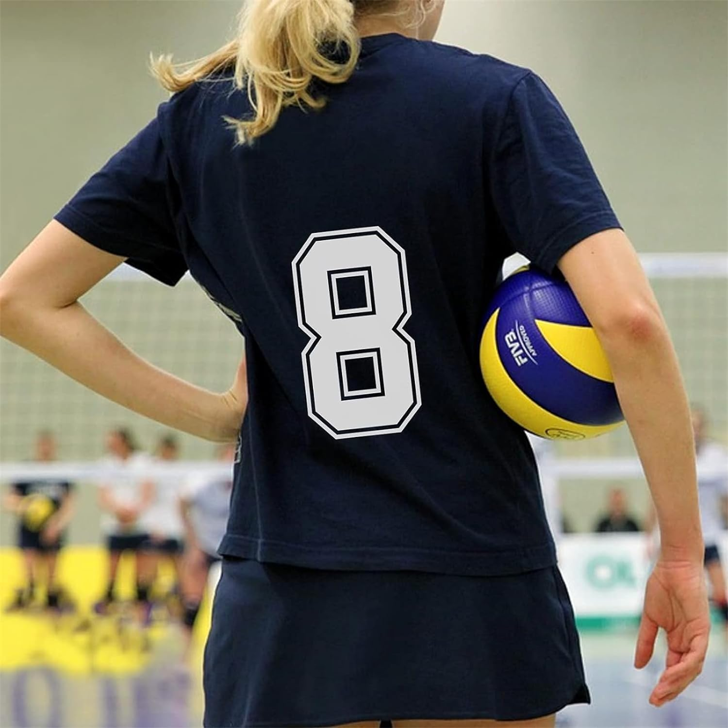 10 Pieces Heat Transfer Numbers, T Shirt Jersey Numbers, 0 to 9 Jersey Numbers for Team Uniform Sports T Shirt Basketball Baseball Football T-Shirts(White) image number 2