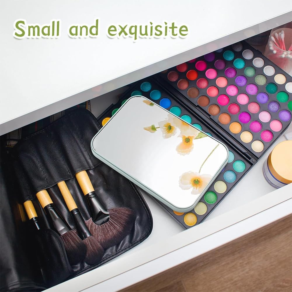 12 Pack Portable Dormitory Desktop Makeup Mirror, Convenient and Portable Travel Mirror, Ultra-Thin Durable Foldable, HD Mirror, Suitable for Spa Party, Girls and Women