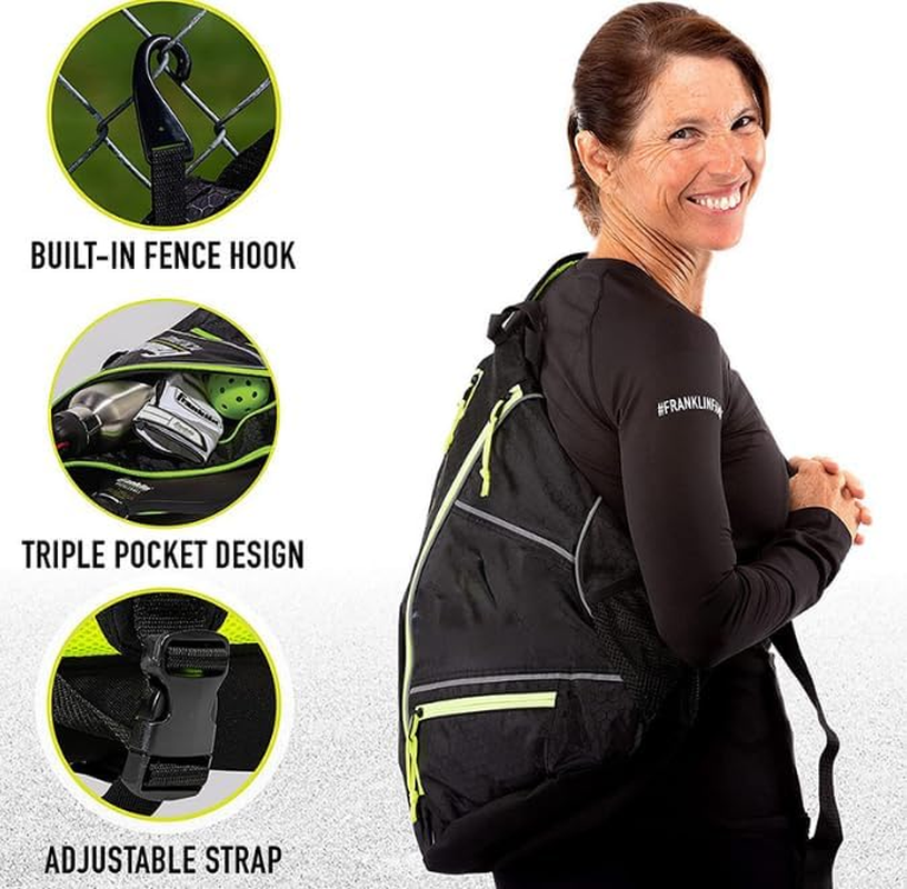 Pickleball Bag, Pickle Ball Bag with Upgraded Zippers and Capacity, Padded Pickleball Backpack, Adjustable Pickleball Paddle Bag, Pickleball Sling Bag (Bag Only) image number 5