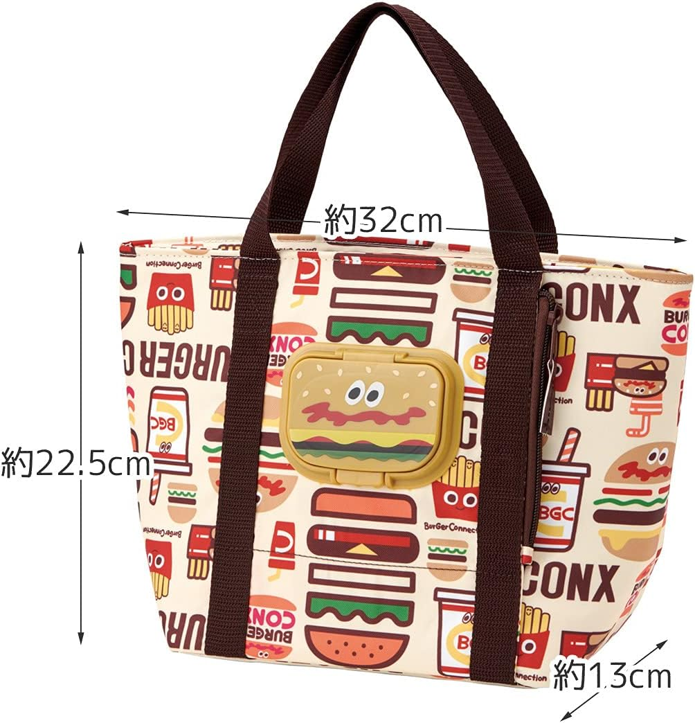Skater KCLBP1-A Burger Conx Mix Cooler Bag with Wet Tissue Pocket - Happy  Smile image number 4