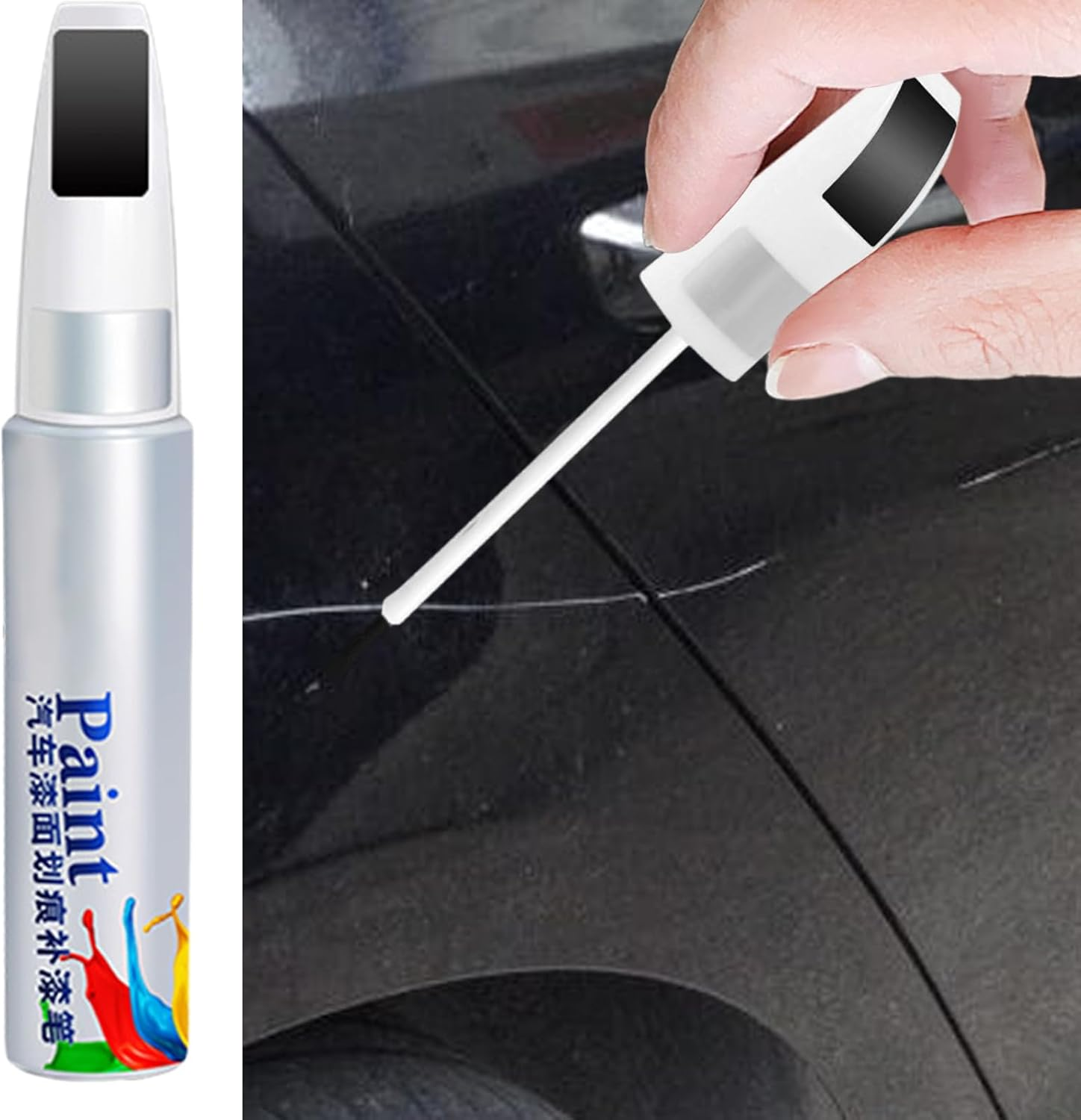 Car Paint Repair Pen - Repair Pen Professional Scratch Remover - Effective Portable Polishing Restorer, Protection against Rain Slight Dents - Red image number 4