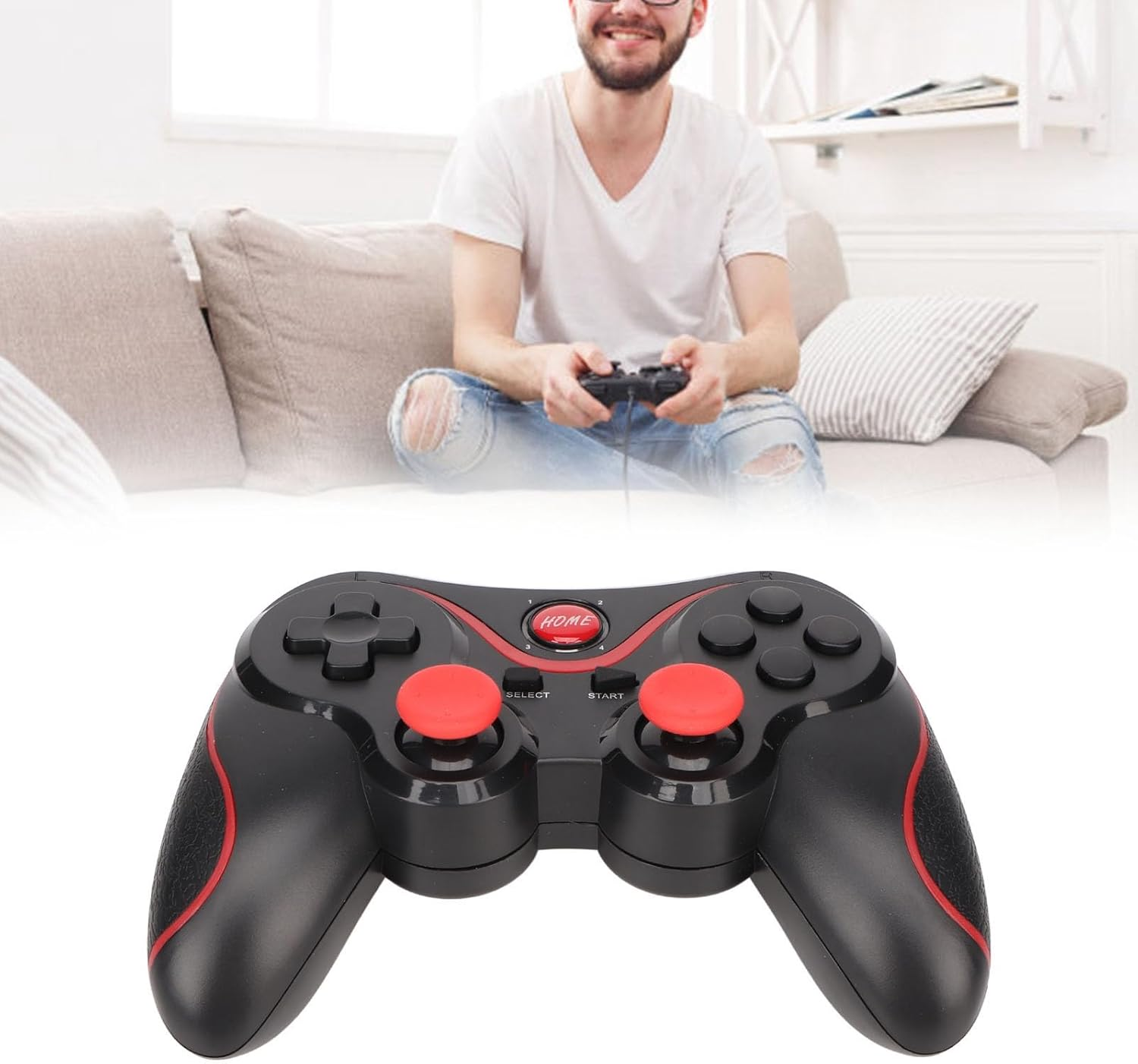 CHICIRIS Wireless Game Controller Comfortable Design for IOS Mobile Phone TV Computer with 400Mah for Gamers image number 5