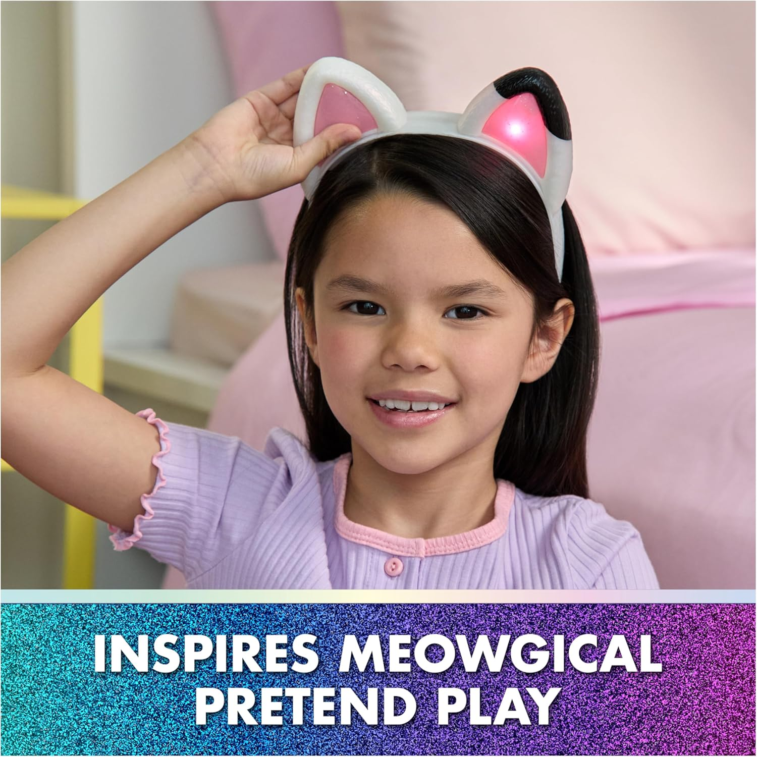 Gabby'S Dollhouse: the Movie, Meow-Mazing Interactive Ears, Hairband with Lights, Sounds and 3 Modes of Play, Kids Toys for Girls and Boys Ages 3 and Up image number 3
