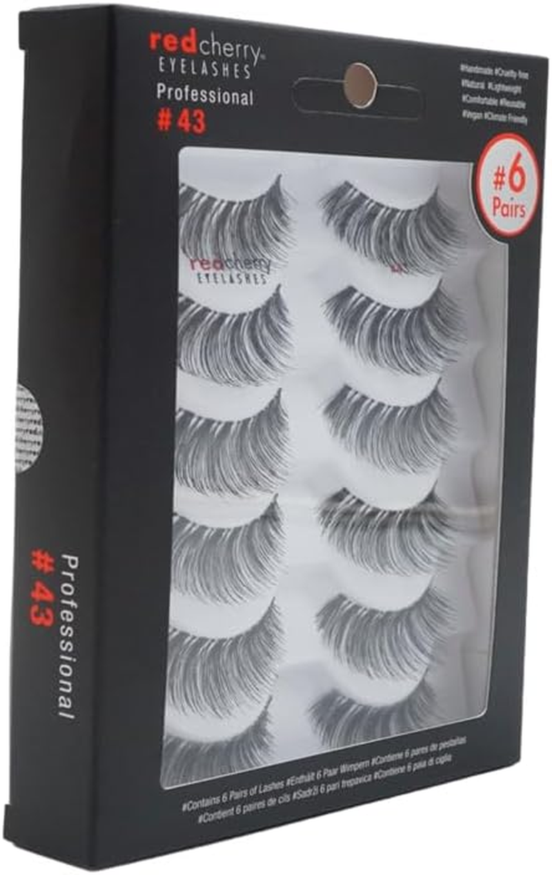 Red Cherry 43 False Eyelashes (Pack of 6 Pairs) image number 3