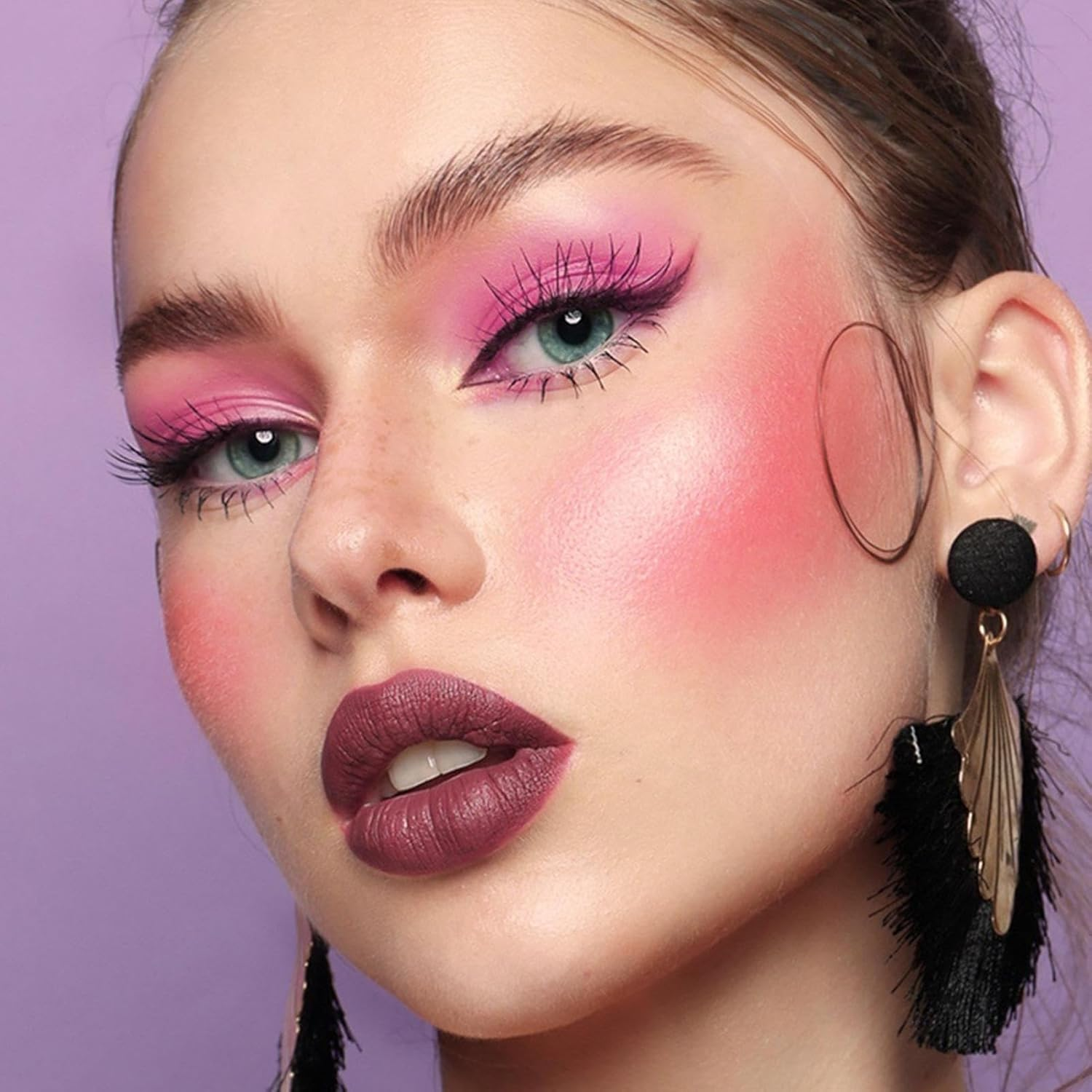 Cream Blush Palette | 16-Color Eye Shadow Palette Makeup Blush | Waterproof Bronzer Foundation for Contour Cheeks Women Girls Work Travel Party Christmas Birthday Wedding