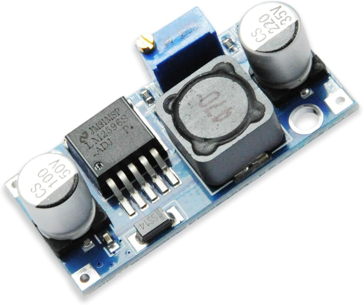 LM2596 DC-DC Buck Converter Module, Adjustable Step-Down Voltage Regulator 4.5V-40V to 3.3V-37V, High Efficiency Power Supply for Arduino, Raspberry Pi, and ESP32 Projects image number 1