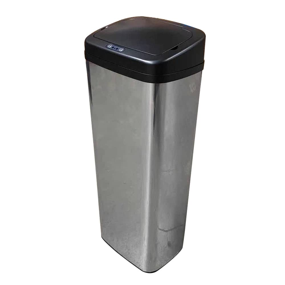 Sensor Bin 50L Silver Stainless Steel Rubbish Bin Motion Automatic image number 6