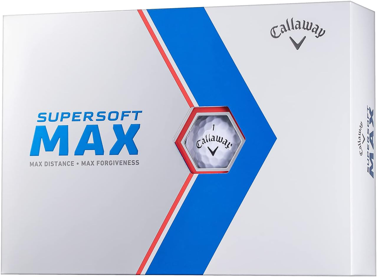 キャロウェイ(Callaway) ゴルフボール Supersoft MAX 1ダース(12個入り) 2ピース