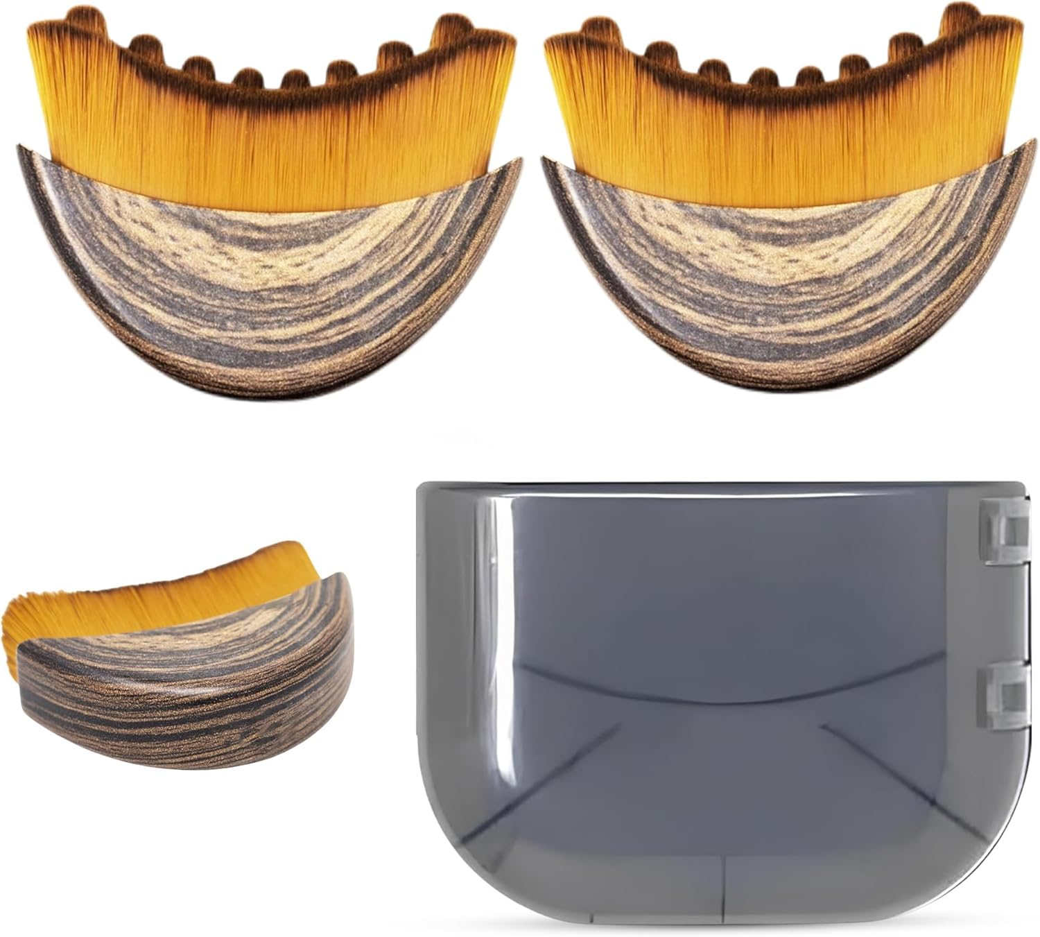 Lymphatic Contour Face Brush-Facial Dry Brush-Lymphatic Drainage Massager,Soft Dry Brushing Beauty Tool for Jawline, Chin & Facial Sculpting Designed to Fit Precisely and Relieve Fatigue（2 PACK） image number 3