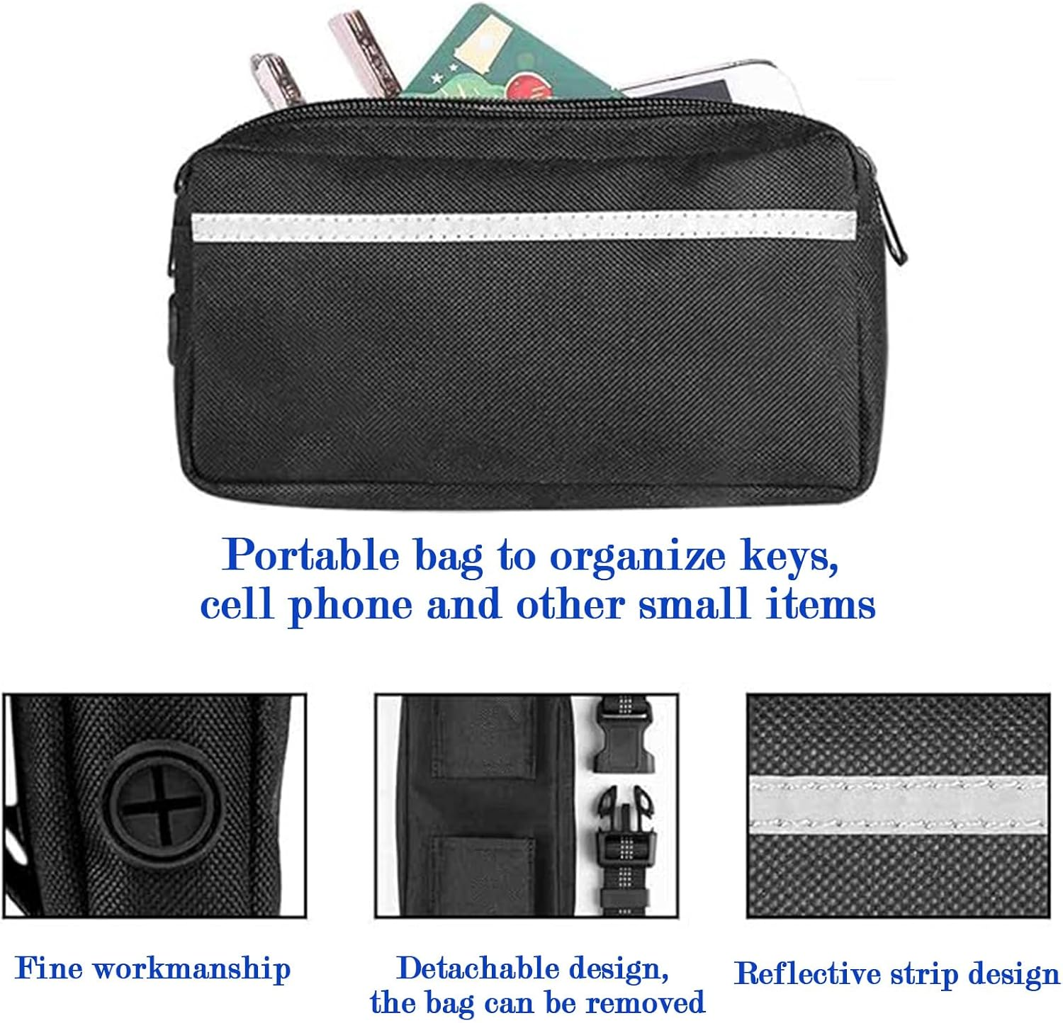 Hands Free Dog Leash,Double Dog Leash with Dog Poop Bags and Dog Rope Toy,Waist Leash for Dog Walking,Running Leash for Dogs image number 3