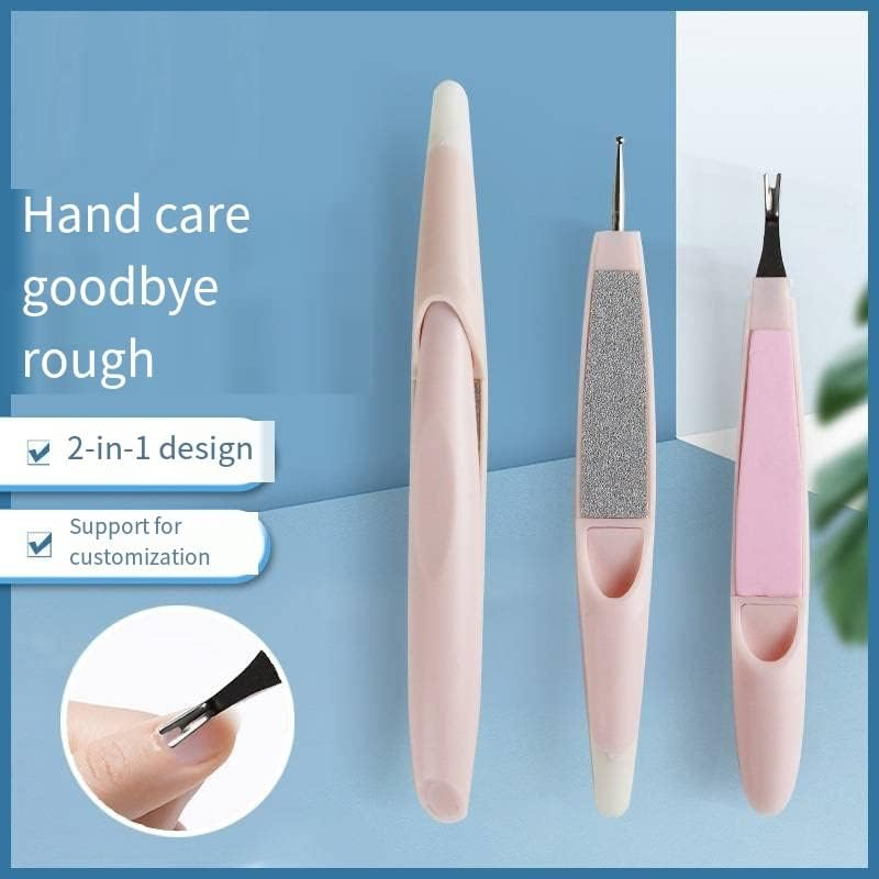 HIGHROCK Multifunctional Cuticle Trimmer Nail Files, Cuticle Pusher Cuticle Knife Remover Dead Skin Nail Art Tools. Professional Finger & Toe Nail Care. image number 2