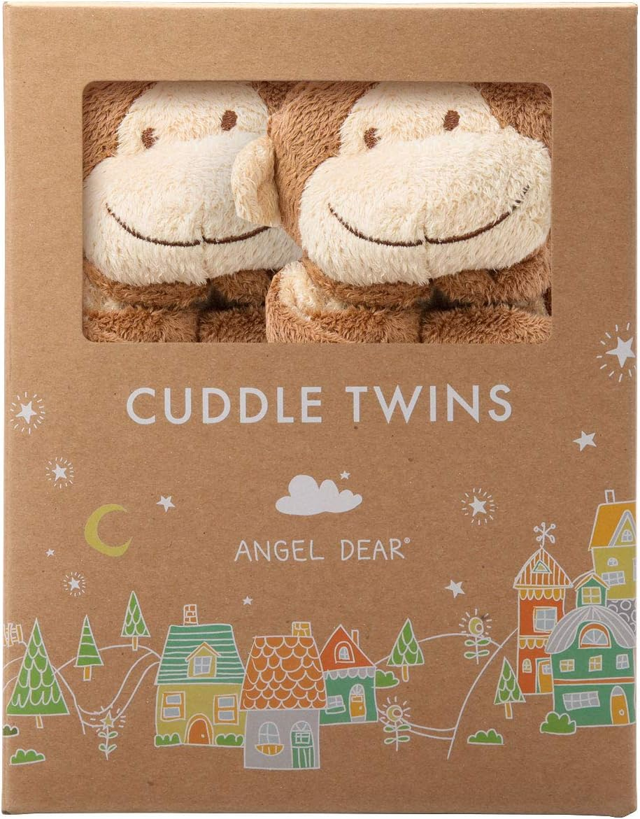 Angel Dear Cuddle Twin Brown Monkey image number 1