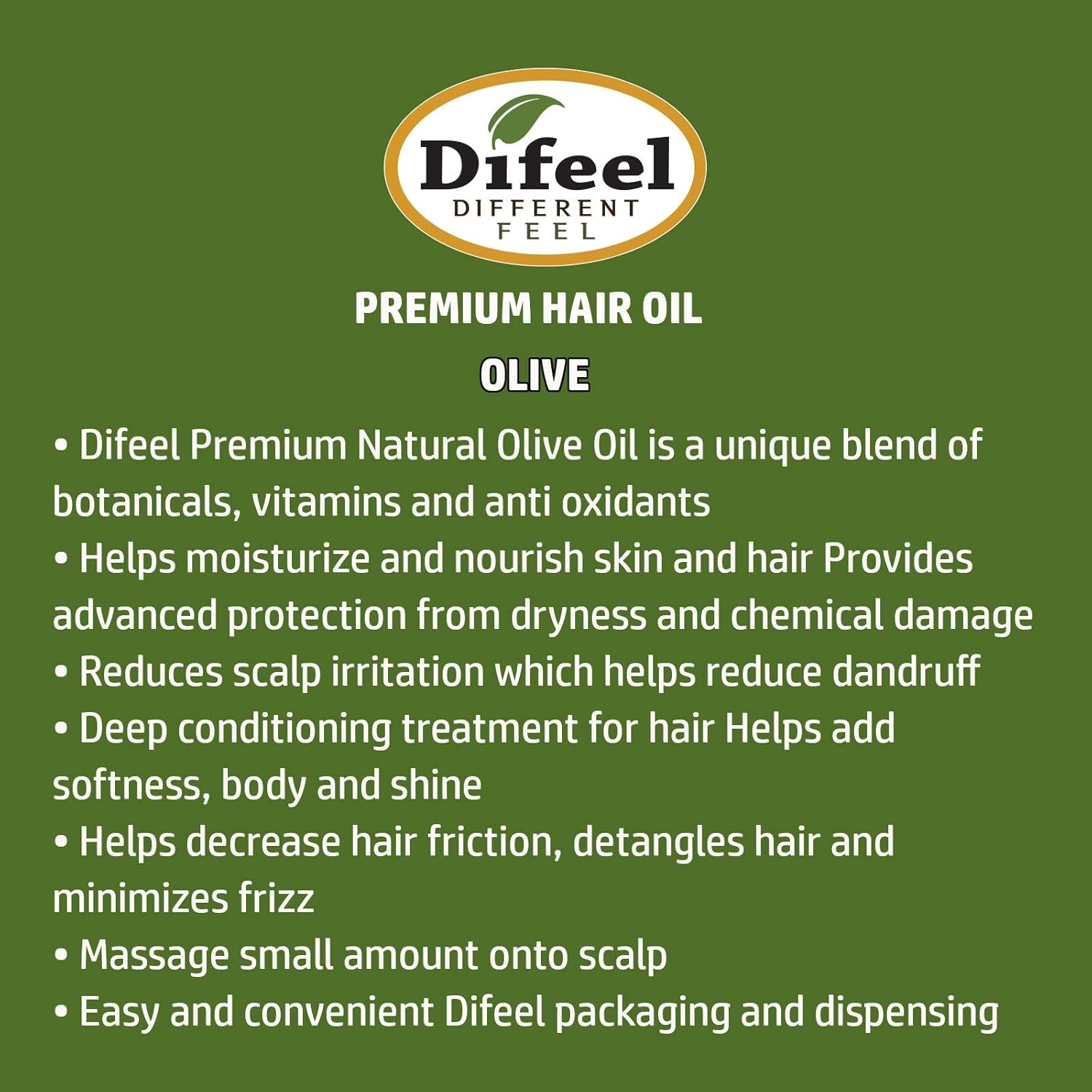 Difeel Sunflower Mega Care Olive Oil, 2.5 Ounce image number 2