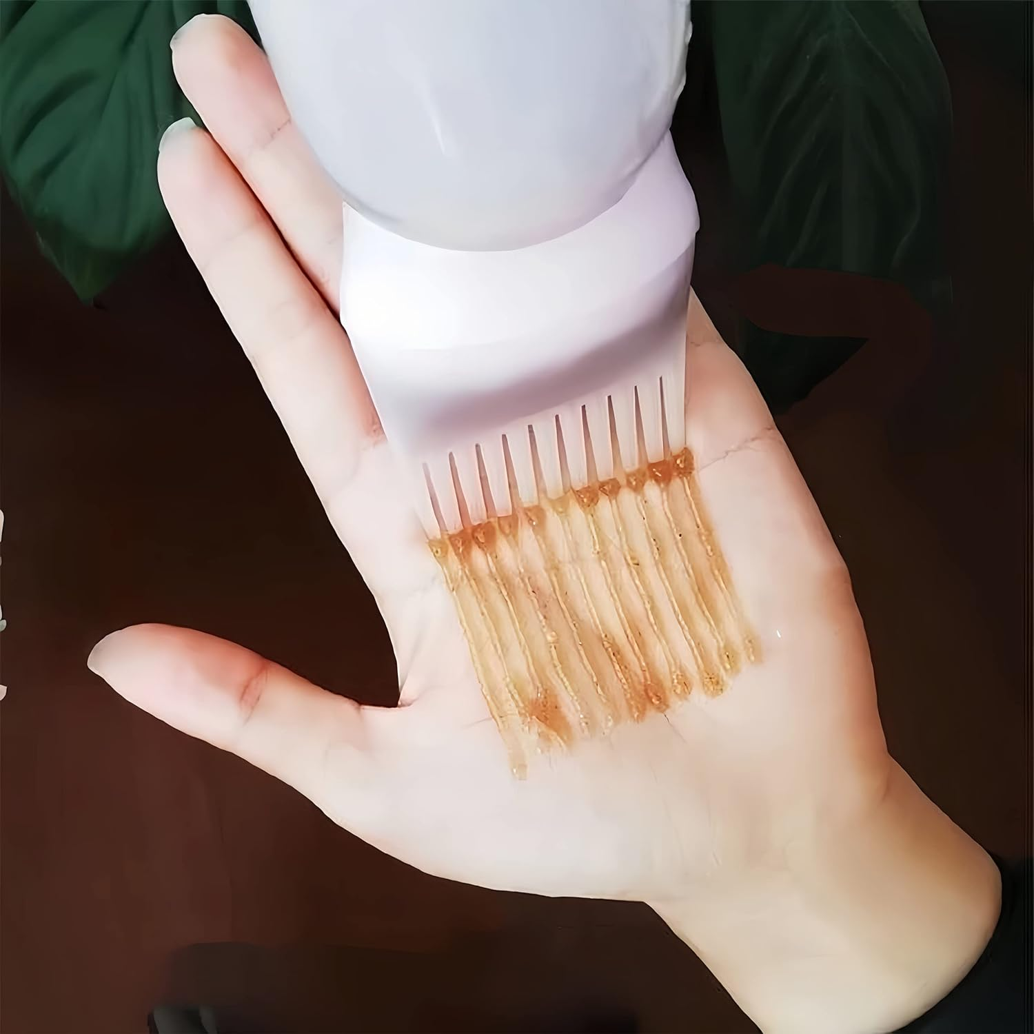 Root Comb Applicator Bottle 6 Ounce,3 Pack Applicator Bottle for Hair Dye with Graduated Scale(White) image number 4