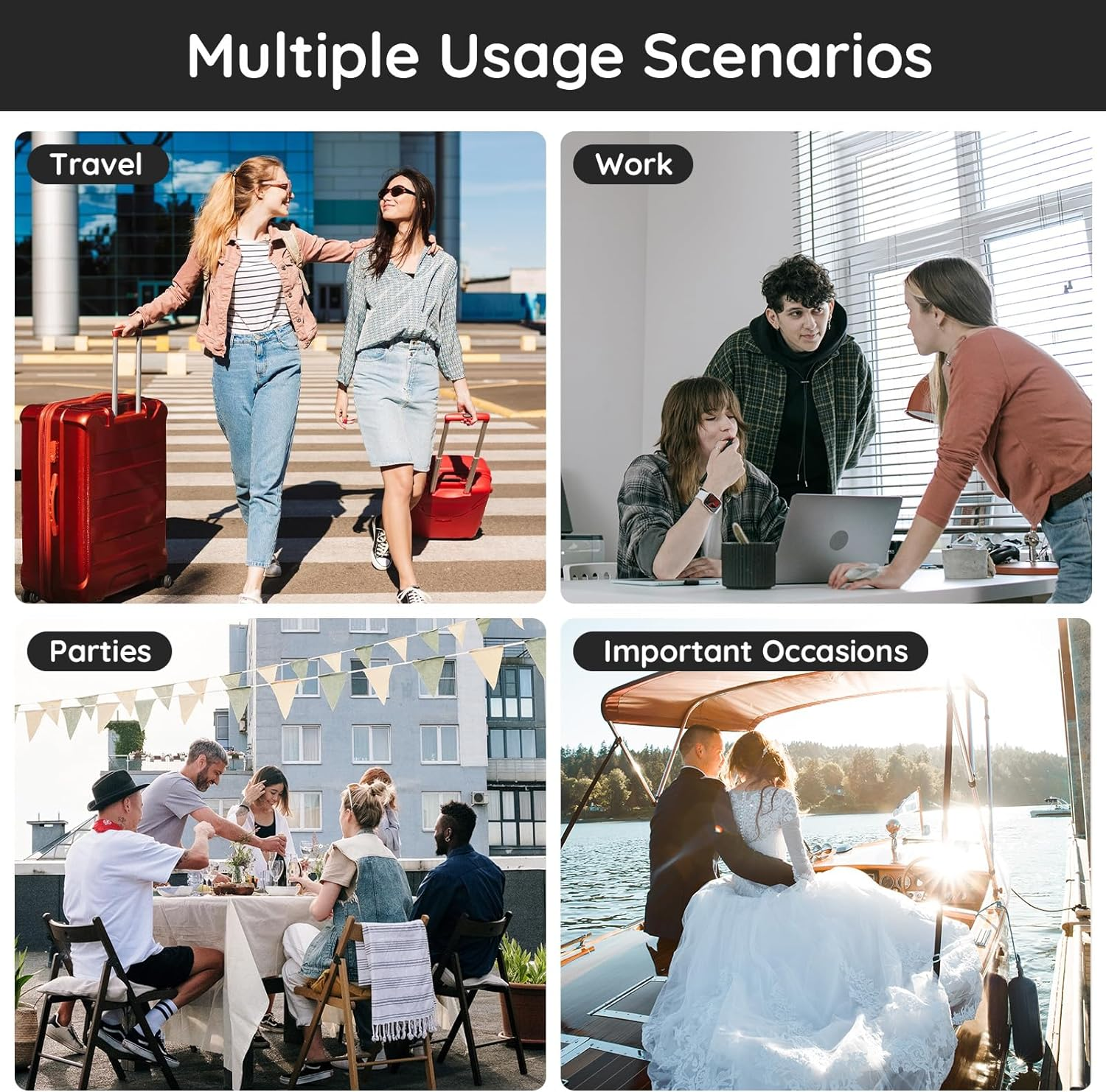 Segbeauty Travel Perfume Refillable Bottle, Perfume Atomiser, 2Pcs 10Ml Scent Perfume Dispenser, Portable Perfume Spray Bottle, Perfume Container Leakproof for Party, Date (Black, Blue) image number 5