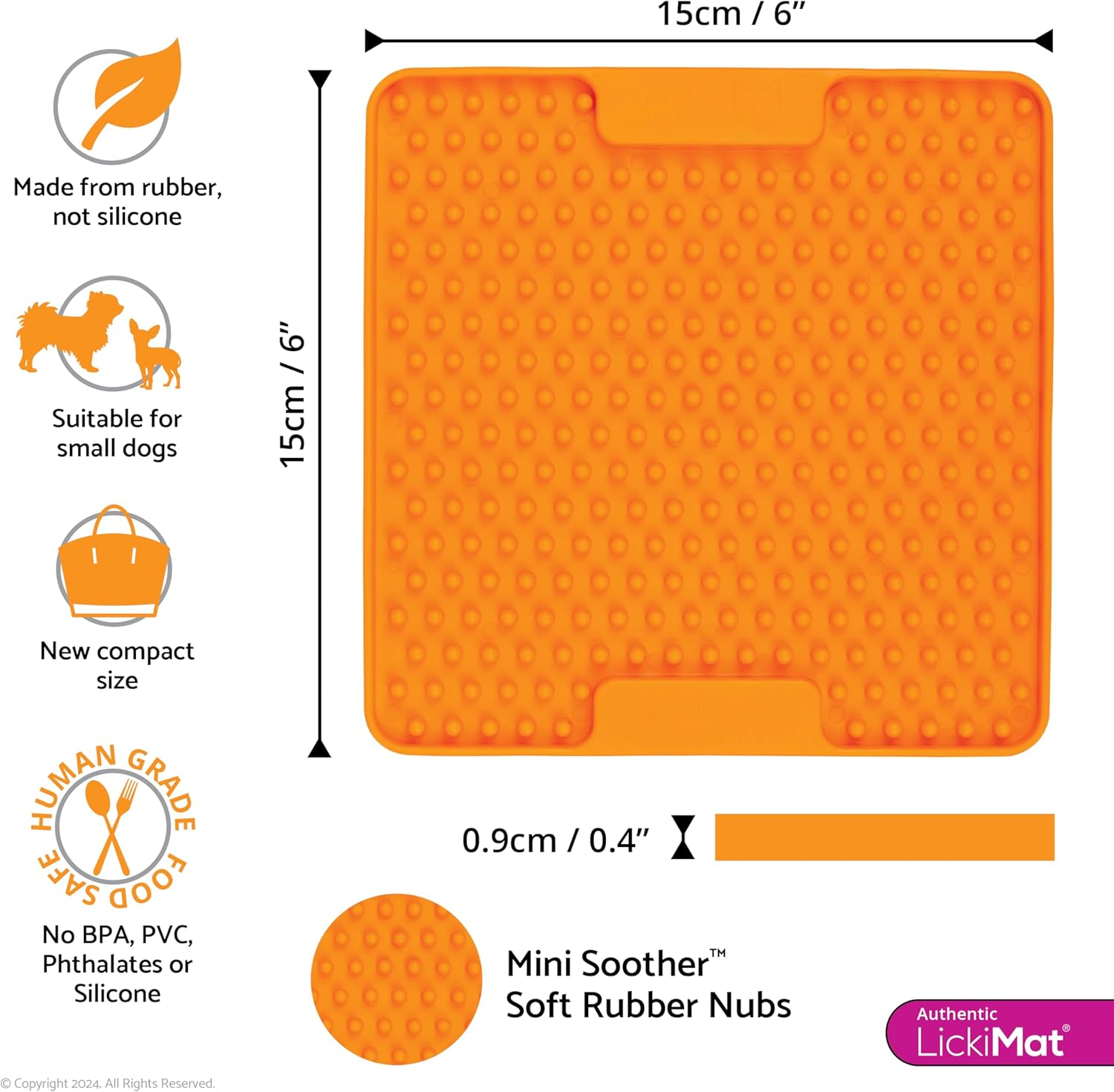 Lickimat Mini Classic Variety 3-Pack for Dogs &ndash; Buddy, Soother & Playdate &ndash; Lick Mats for Small-Medium Dogs & Puppies &ndash; Calm Anxiety, Beat Boredom, Slow Feeder for Treats, Peanut Butter, Wet Food image number 1