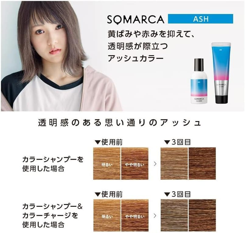 Hoyu Color Charge Ash Color Treatment, 4.6 Oz (130 G) X 1