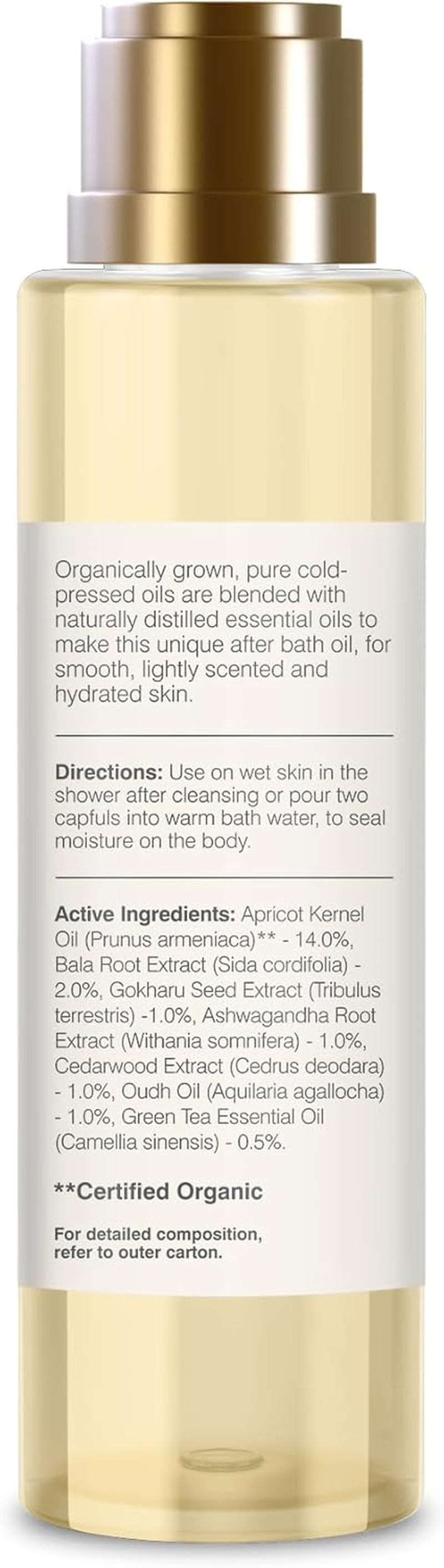 Forest Essentials after Bath Oil Oudh & Green Tea 130 Ml (Body Oil) image number 3