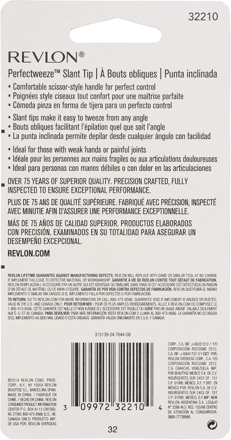 Revlon Perfectweeze Slant Tip Tweezer, with Easy Scissor Handle image number 6
