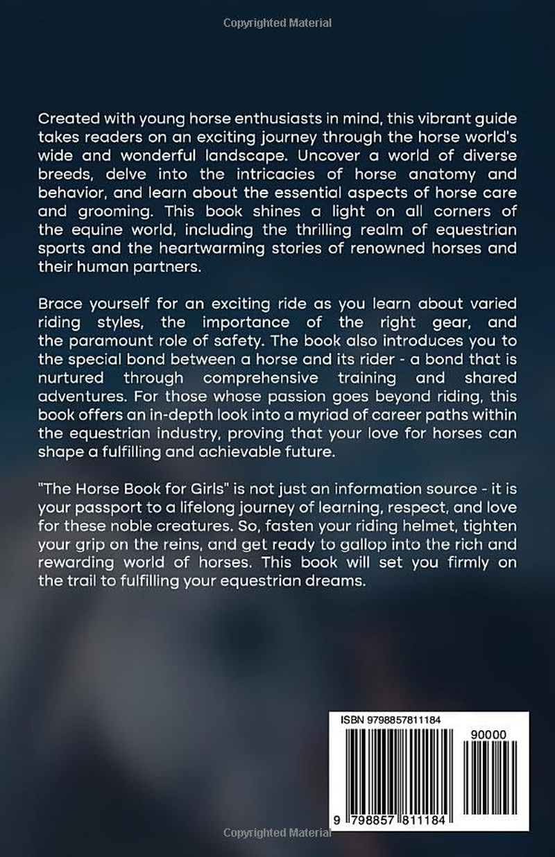 The Horse Book for Girls: Everything Kids Need to Know about Breeds, Equestrian Training, Riding, Grooming, Safety and More! image number 1