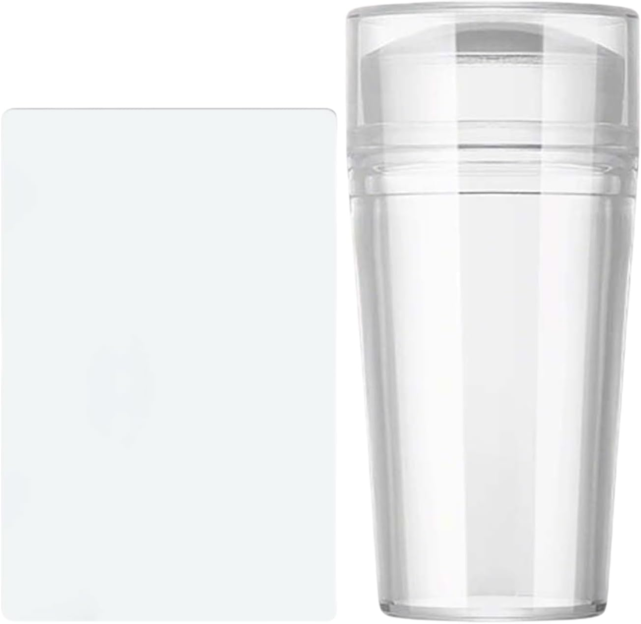 Cileznw French Tip Nail Stamp,Clear Silicone Nail Stamp Art Kit Stamping Manicure Decoration - Travel Vacation Outdoor Salon Home Decor Accessories image number 6