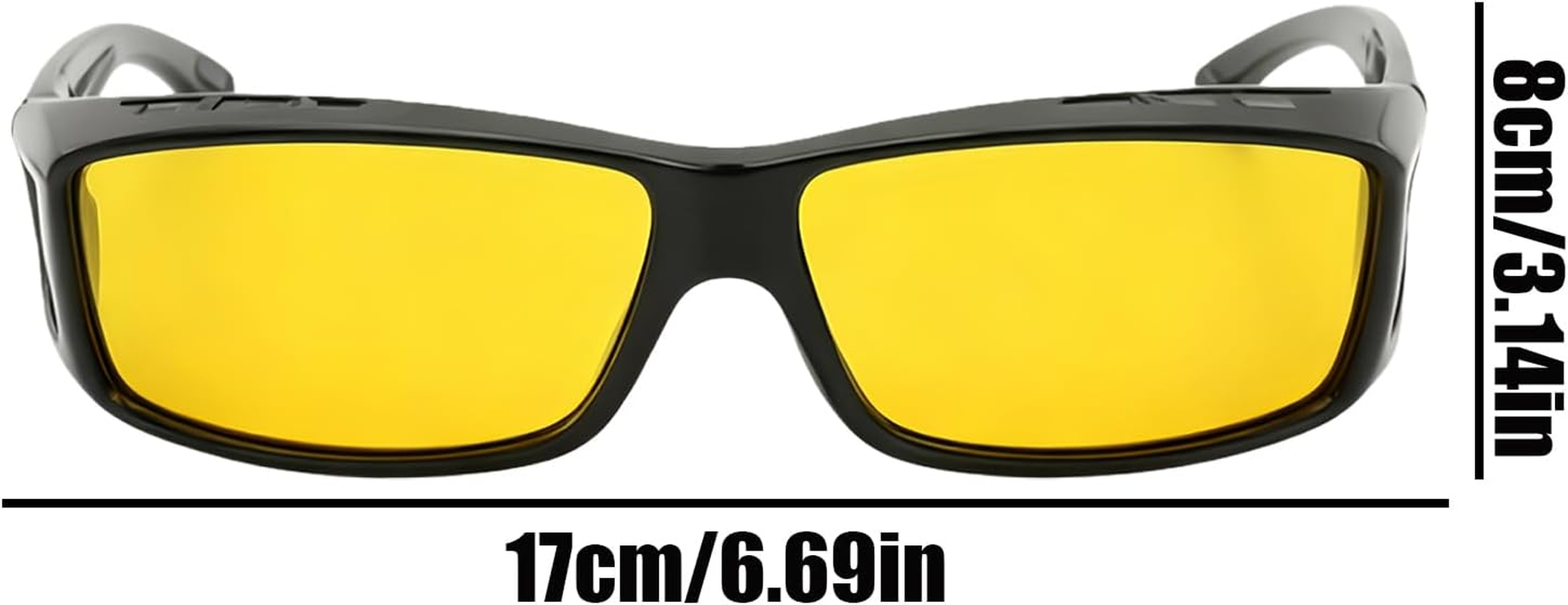 Fizepgo Night Vision Glasses for Driving - Uv400 Protection anti Glare Polarized Goggles,Night Vision Driving Glasses,For Men Women Blocking Eye Safety Computer Fishing Game image number 2