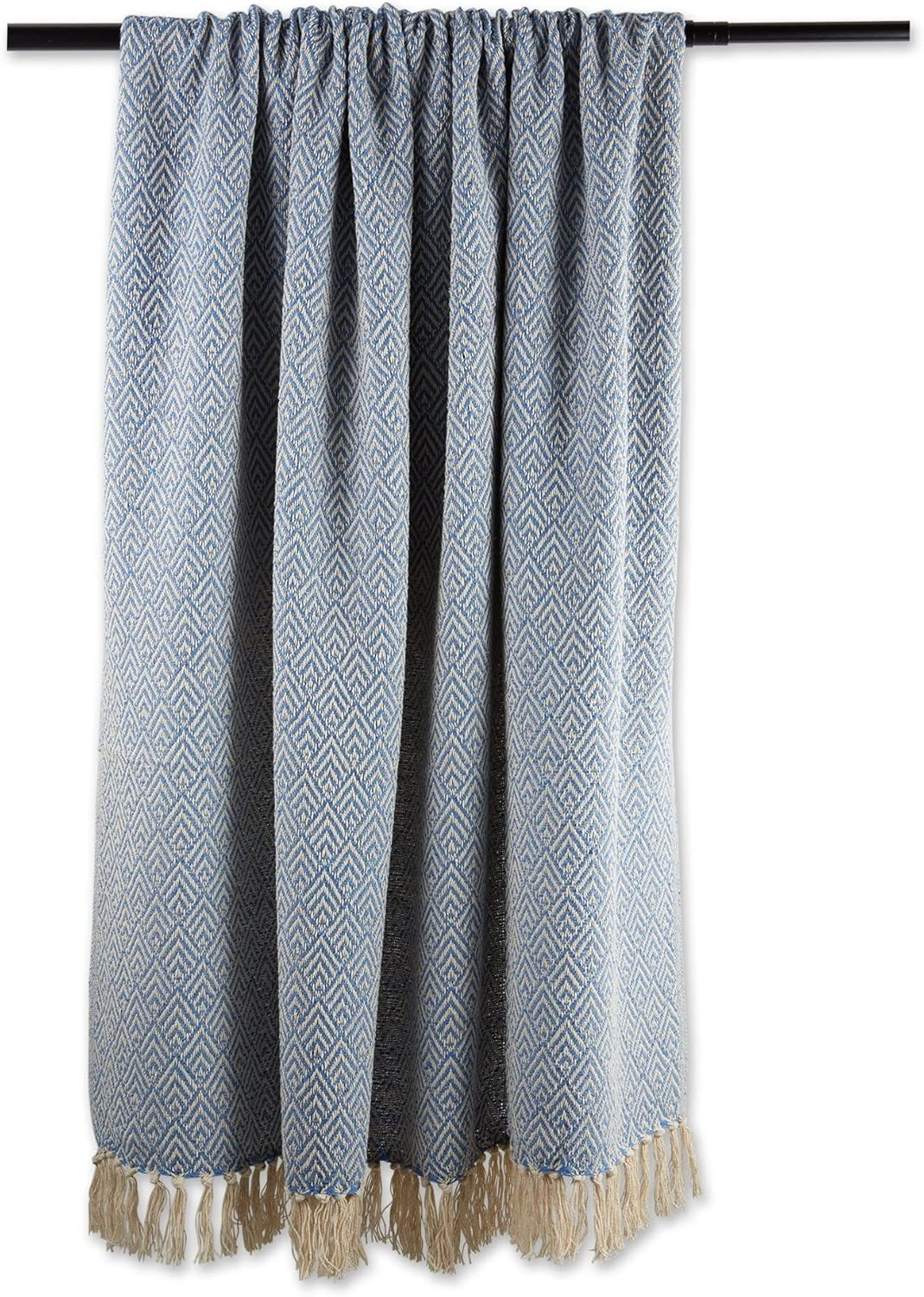 DII Diamond Throw Collection Cotton Woven, 50X60, Artichoke image number 5