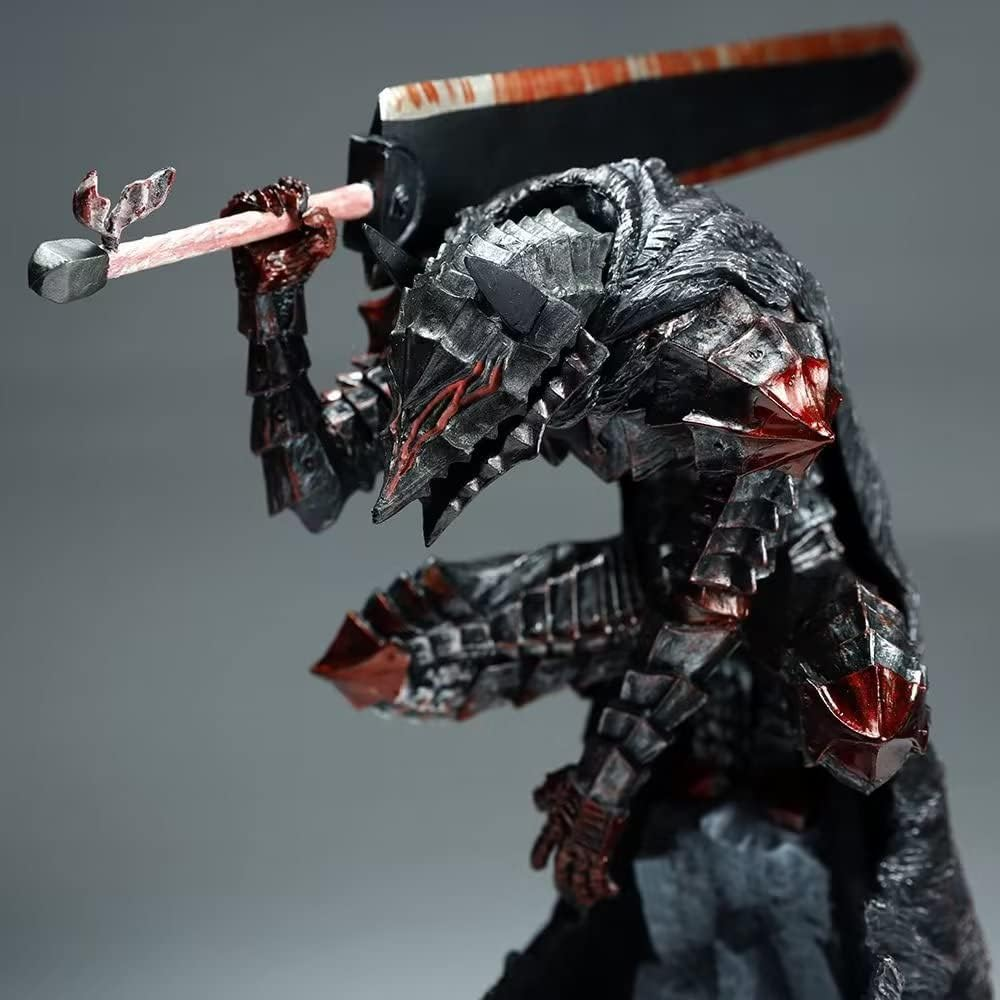 Berserk - Guts Anime Figures Model 25Cm9.8Inch Guts Battle Damaged Version Character Statue Toy Desktop Collections Decorations Kids Gift image number 3