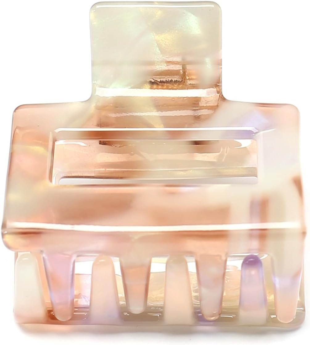 Qingoo Small Cellulose Acetate Hair Clip Beautiful Women'S Hair Clip Headdress Elegant Hair Accessory 1 Piece (5.2 Cm X 4.8 Cm, Purple Red) image number 5