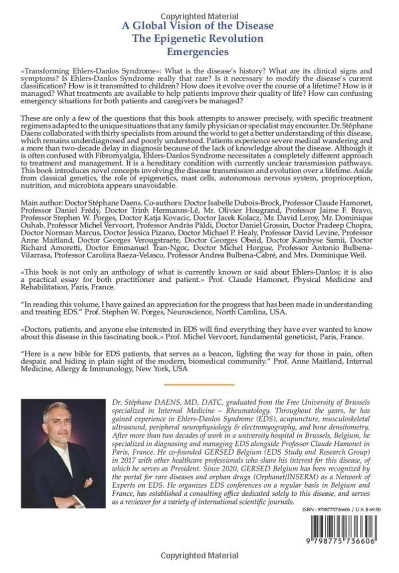 Transforming Ehlers-Danlos Syndrome: a Global Vision of the Disease - the Epigenetic Revolution - Emergencies