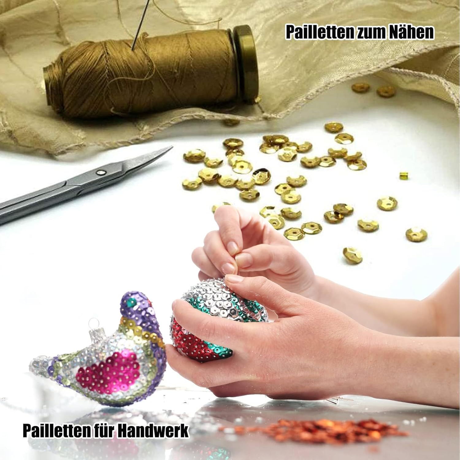 36000 Pieces 24 Colours 5 Mm Sequins Craft Colourful Sequins with Box Loose Craft Glitter Rainbow Sequin Cup Rainbow Cup Sequin for DIY Crafts image number 2