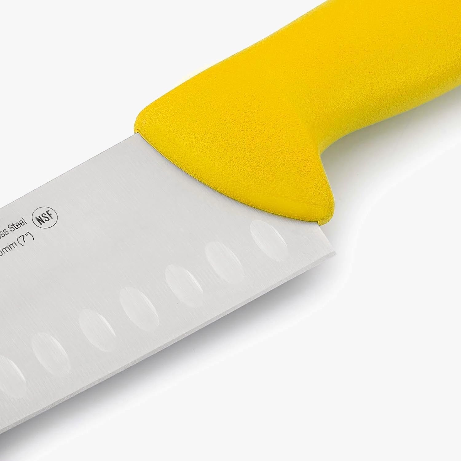 Arcos Series 2900 - Santoku Knife Asian Knife - Blade Nitrum Stainless Steel 7" - Handle Polypropylene Yellow Color - Red image number 6