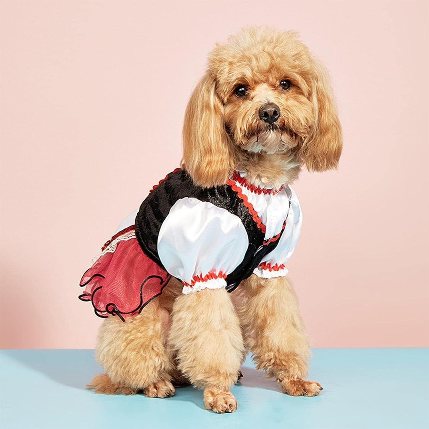 Girl Dog Dress | Mesh Dresses for Puppies | Delicate Workmanship Cute Doggie Dress Dog Apparel for Small Dogs image number 5