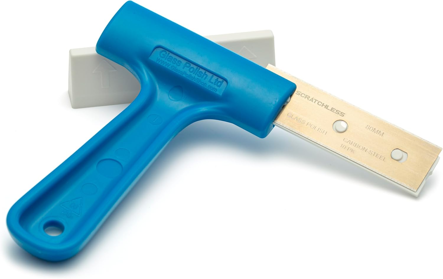 GLASS POLISH (75Mm) SCRATCHLESS Scraper with Double-Edged Stainless Steel Blade, Professional Glass Scraper for Windows, Tiles, Stove Tops, and Any Hard Smooth Surfaces - GP15042 image number 5
