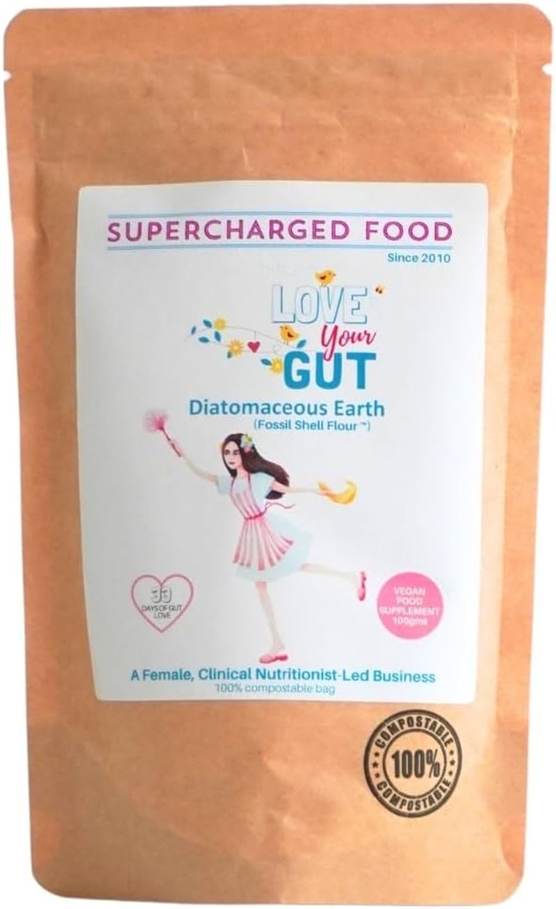 Food Grade Diatomaceous Earth Powder, Natural Gut Health Support | Gentle Daily Balance | by Lee Holmes' Supercharged Food | Trusted since 2012 (100G) image number 5