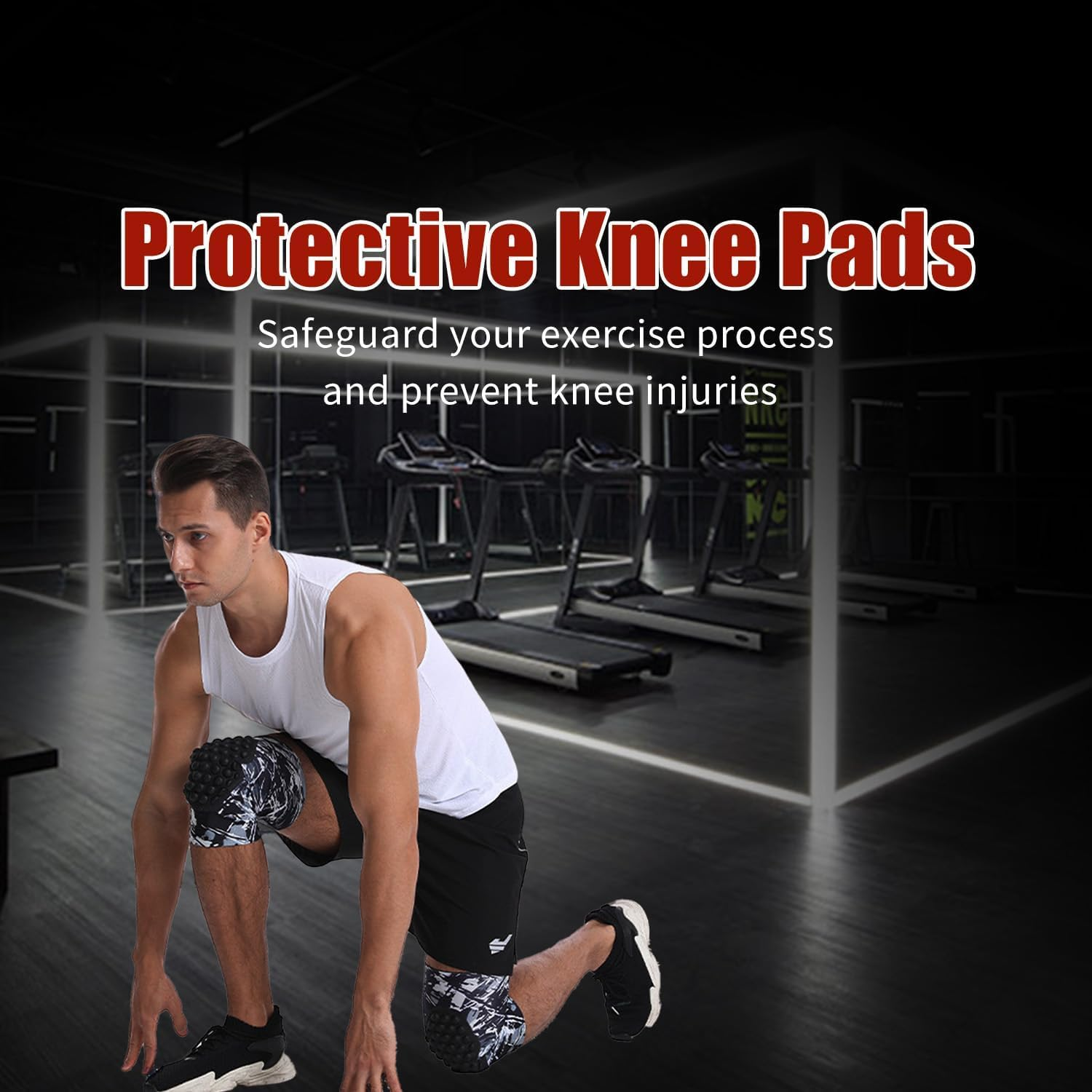 ZANZER Compression Knee Pads for Youth Adult, Basketball Baseball Knee Sports Brace Knee Support, Anti-Slip Collision Avoidance Knee Pad Protector Sleeve for Volleyball Football Cycling (1 Pair,Xl) image number 4