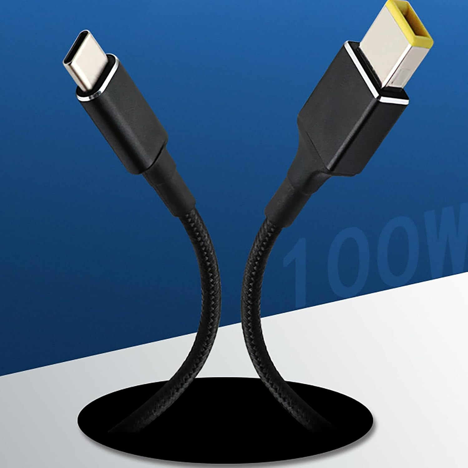 Tunghey USB C to Slim Tip Laptop Charging Cable Adapter Male Type C to Square Converter 100W PD Power Charger Supply Extension Cord for Yoga Ide-Apad Legion T470S T470 T460S T450S 1.8M image number 4