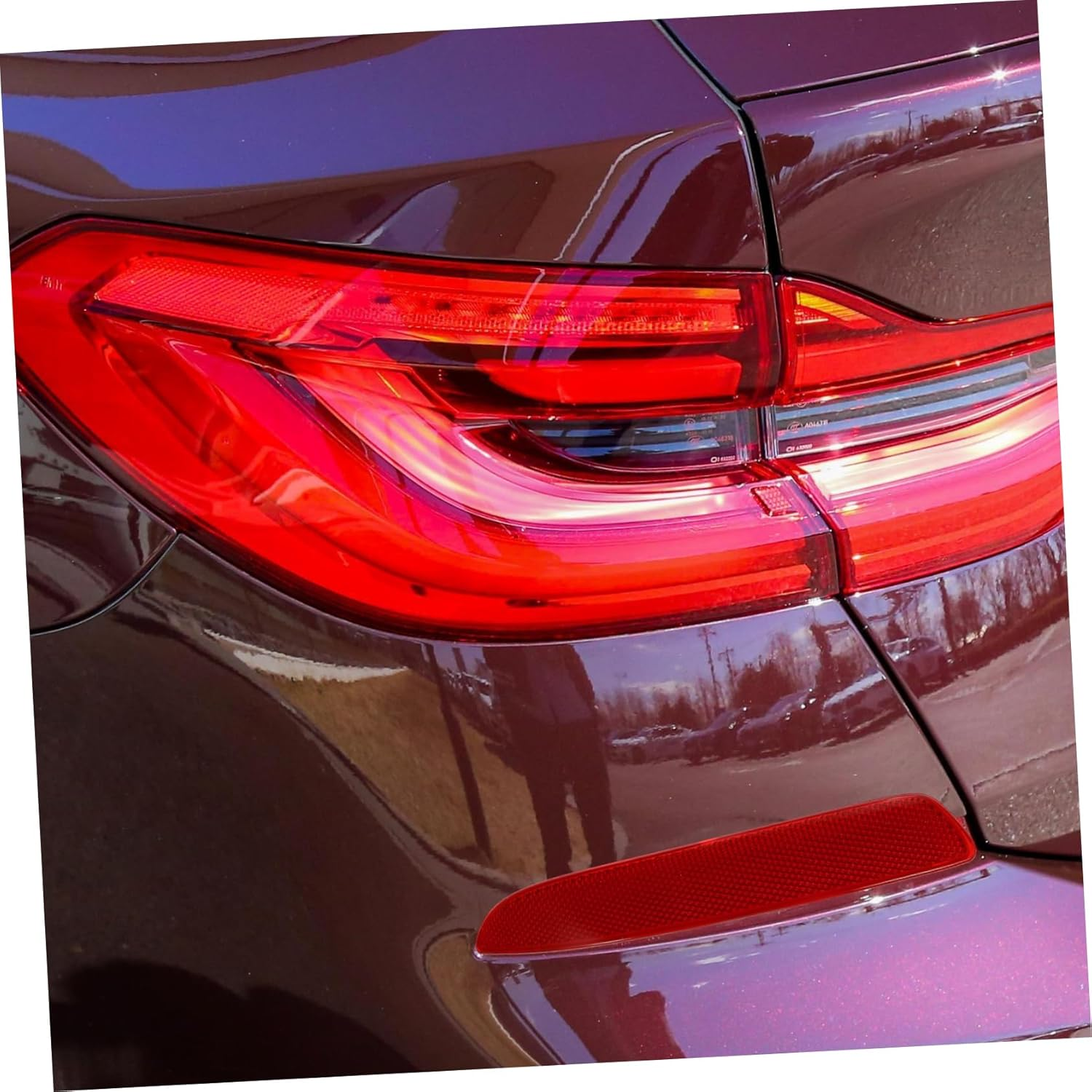 CHILDWEET 1Pair Car Rear Bumper Reflectors High Reflectivity Automotive Trim Light for Enhanced Visibility Left Right for Easy Installation Various Vehicle Models image number 3