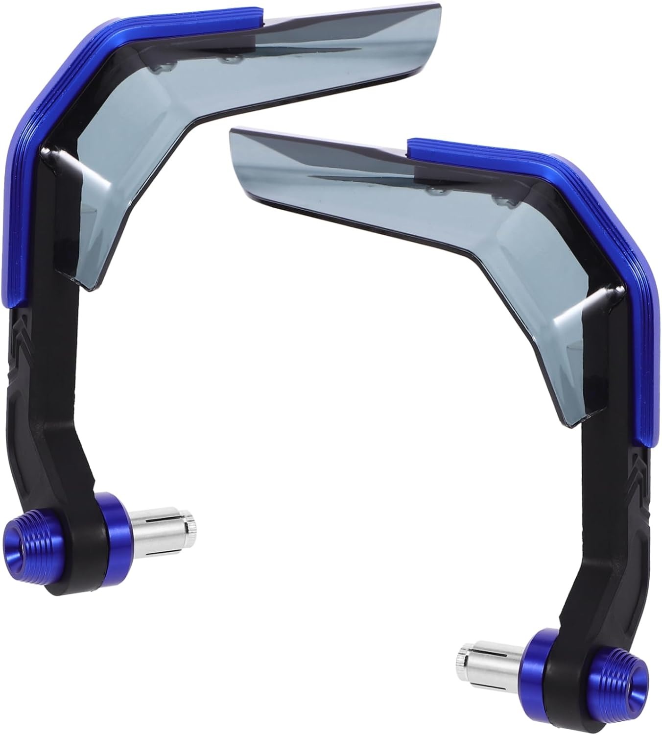 2Pcs Motorcycle Handguards Wind Protector Blue Handlebar Guards Universal for Electric Motorcycles Off-Road Riding Protection image number 1