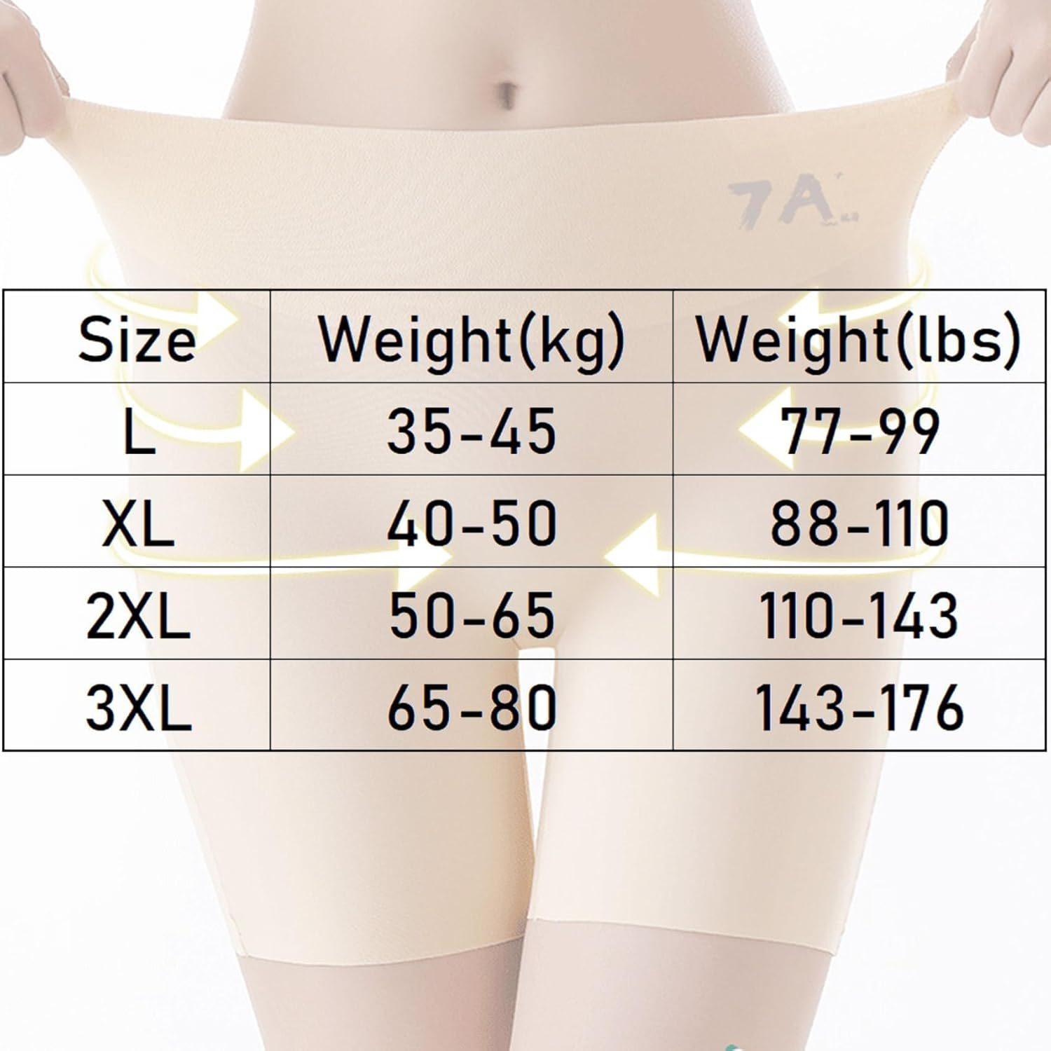 Women High-Waist Ice Silk Underwear with Tummy-Control Hip-Lifting,Ropa Interior De Seda Helada Cintura Alta Mujer 7A image number 3