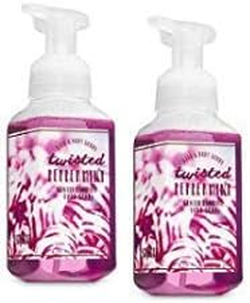 Bath and Body Works 2 Twisted Peppermint Gentle Foaming Hand Soap. 260Ml