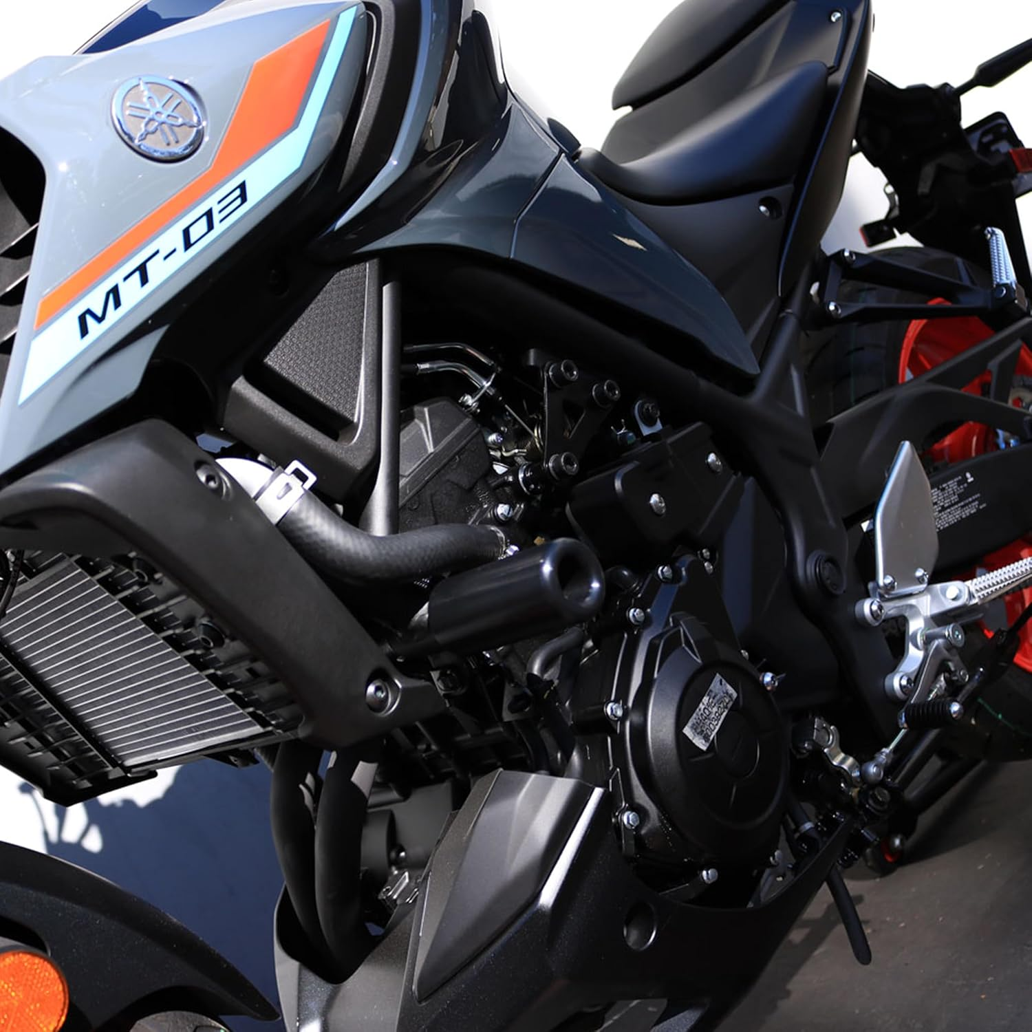 Shogun USA Made Yam MT-03 MT 03 MT03 2016 2017 2018 2019 2020 2021 2022 2023 2024 2025 No Cut Frame Sliders Black - 750-6149 image number 4