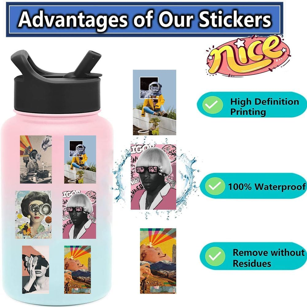 Famous Paintings Sculptures Art Stickers,50 PCS Paintings Vinyl Waterproof Decals for Water Bottles Computer Bicycle Skateboard Luggage Phone Pad Laptop Kids Teens Stickers Pack image number 2
