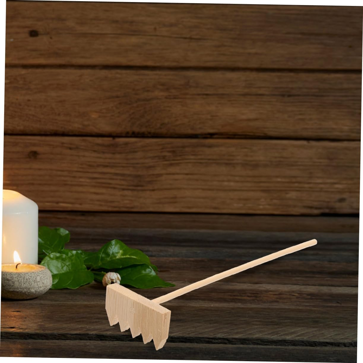 Kisangel 6Pcs Sand Table Accessories Mini Gardening Tools Rakes Tray Crafts for Home Miniature Rake Garden Supplies