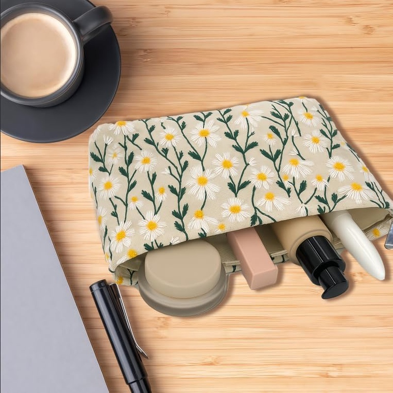 ALLYMAGIC Cosmetic Bag Small Make-Up Cosmetic Bag Multifunctional Bag Women Girls Makeup Bag Organiser for Travel Gift E25-XHHZB image number 4