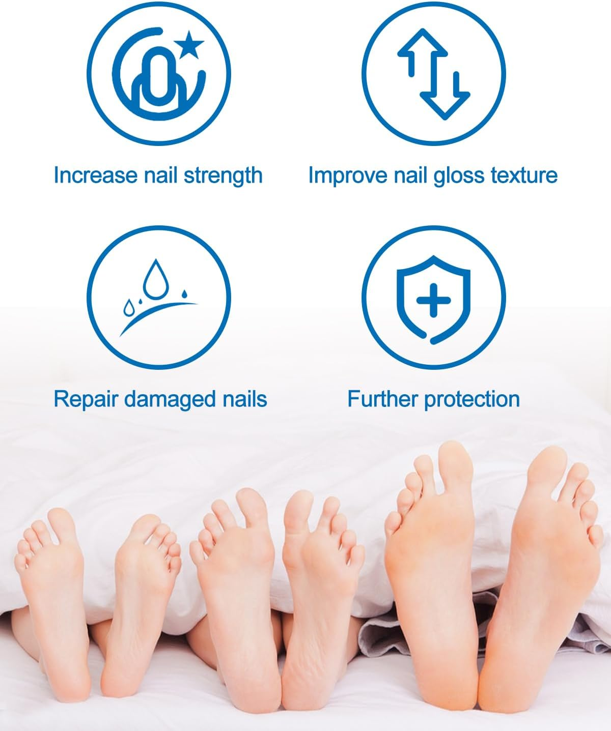 MYMULIKE 28 Pcs Fungal Nail Patches, Fungal Nail Patches for Toenails Extra Strong, Hydrogel Patches for Overnight Repair, Toenail Fungus Relief with Visible Results in 8 Hours image number 5