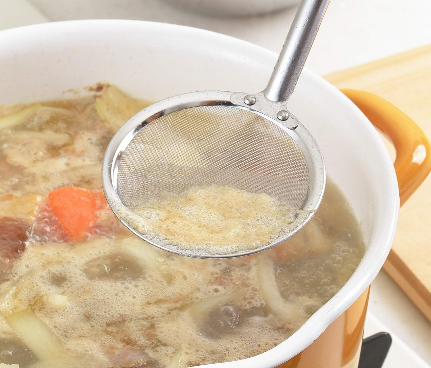 Yoshikawa YJ2780, Made in Japan, Made in Japan, Cooking Iroha, Fine Ami No Akira, Silver, Total Length 9.8 X Width 3.1 Inches (25 X 8 Cm) image number 4